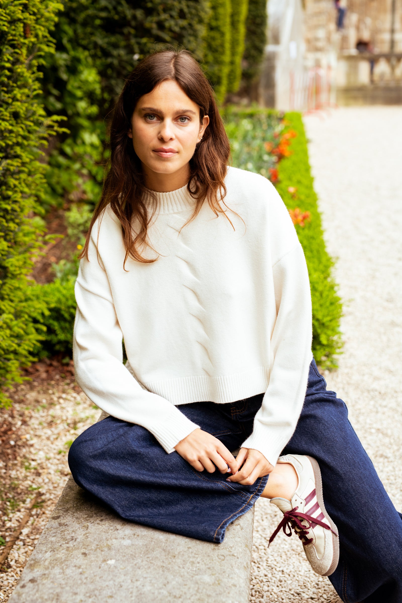 Ecru Briana Crew-Neck