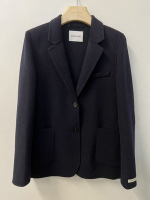 Navy Harriett Wool Blazer