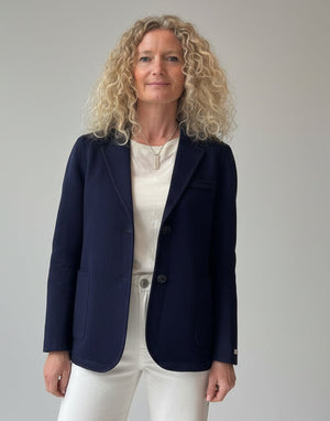 Navy Harriett Wool Blazer