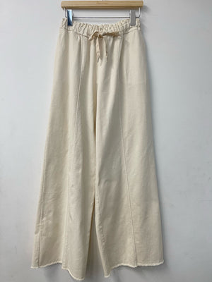 Navy Cotton Gabardine Loose Pant