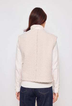 Giulia Reversible Faux-Fur Gilet OLIVE or BEIGE