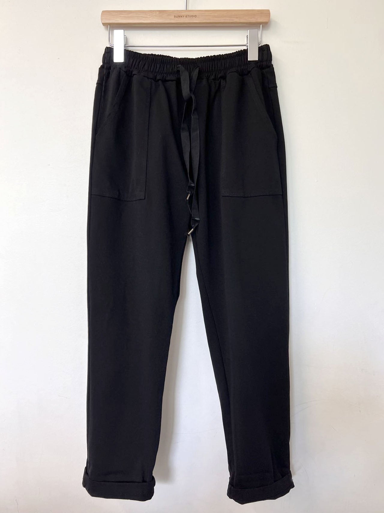 Cotton Jogger in Ecru or Navy or Black - PRESS Primrose Hill