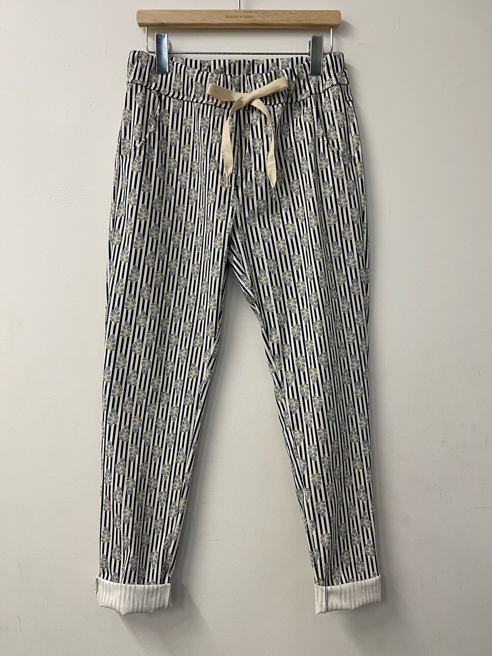 Floral Stripe Pant - PRESS Primrose Hill