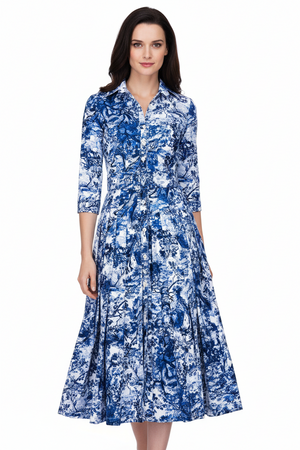 Audrey Safari Indigo Dress