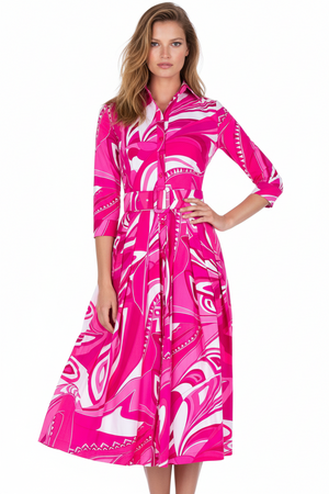 Audrey Soft-Pink Pucci Africani Dress