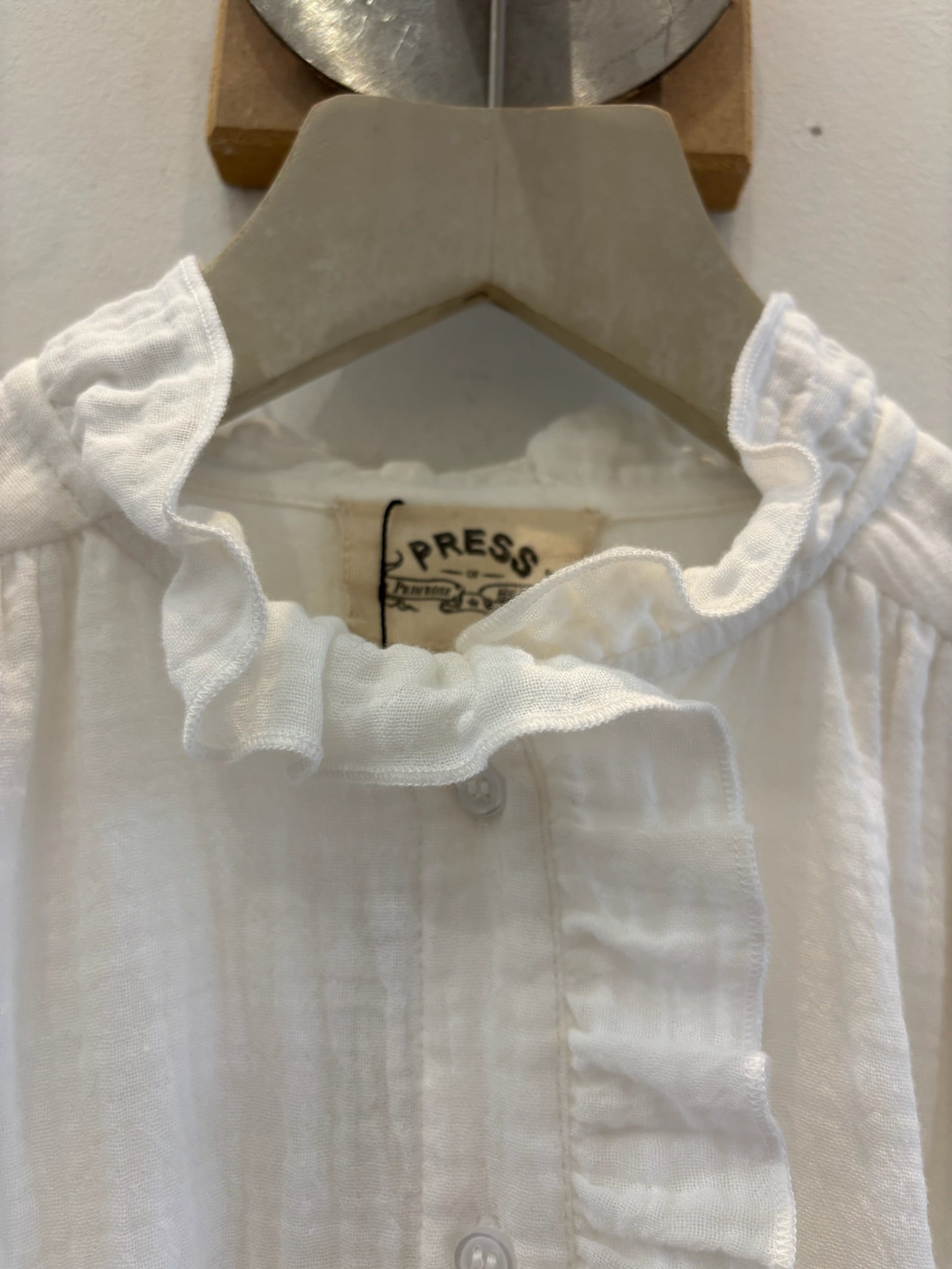 Ecru Cobb Shirt - PRESS Primrose Hill