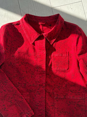 Red Botanical Pelli Jacket
