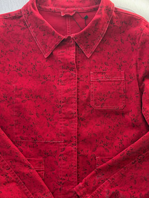 Red Botanical Pelli Jacket