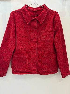 Red Botanical Pelli Jacket