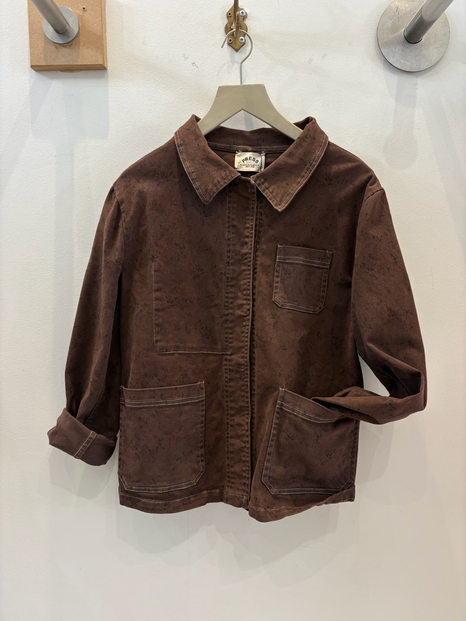 Brown Botanical Pelli Jacket