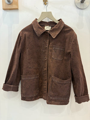Brown Botanical Pelli Jacket