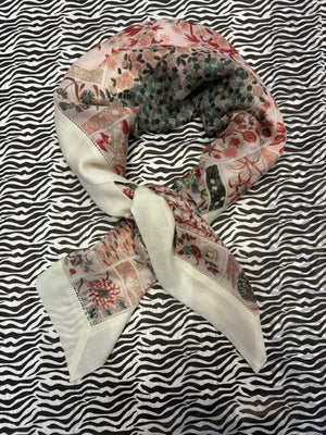 Printed Square Cashmere Scarf