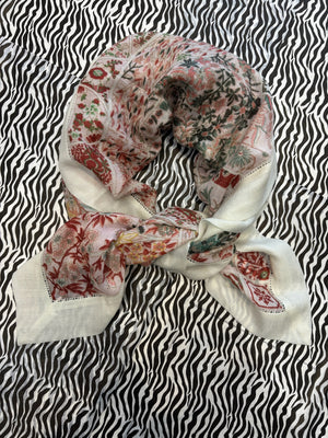 Printed Square Cashmere Scarf