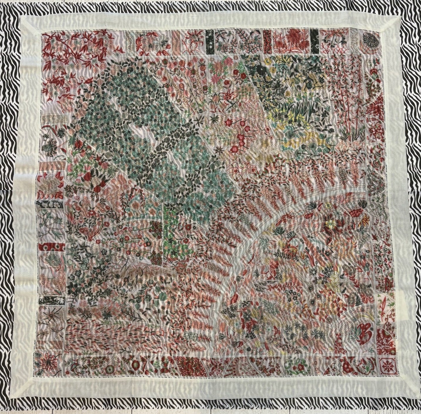 Printed Square Cashmere Scarf