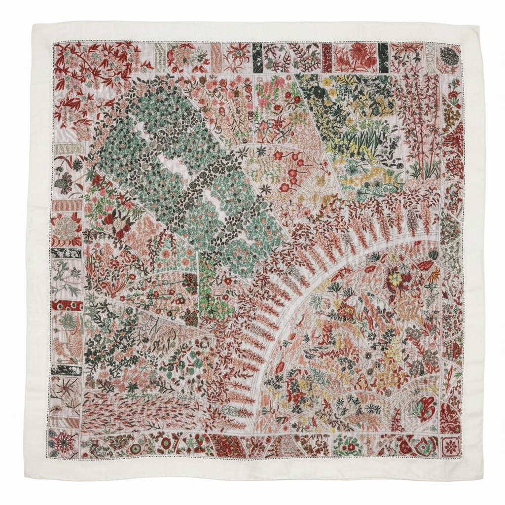Printed Square Cashmere Scarf