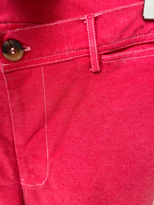 Red Twill Sailor Pant