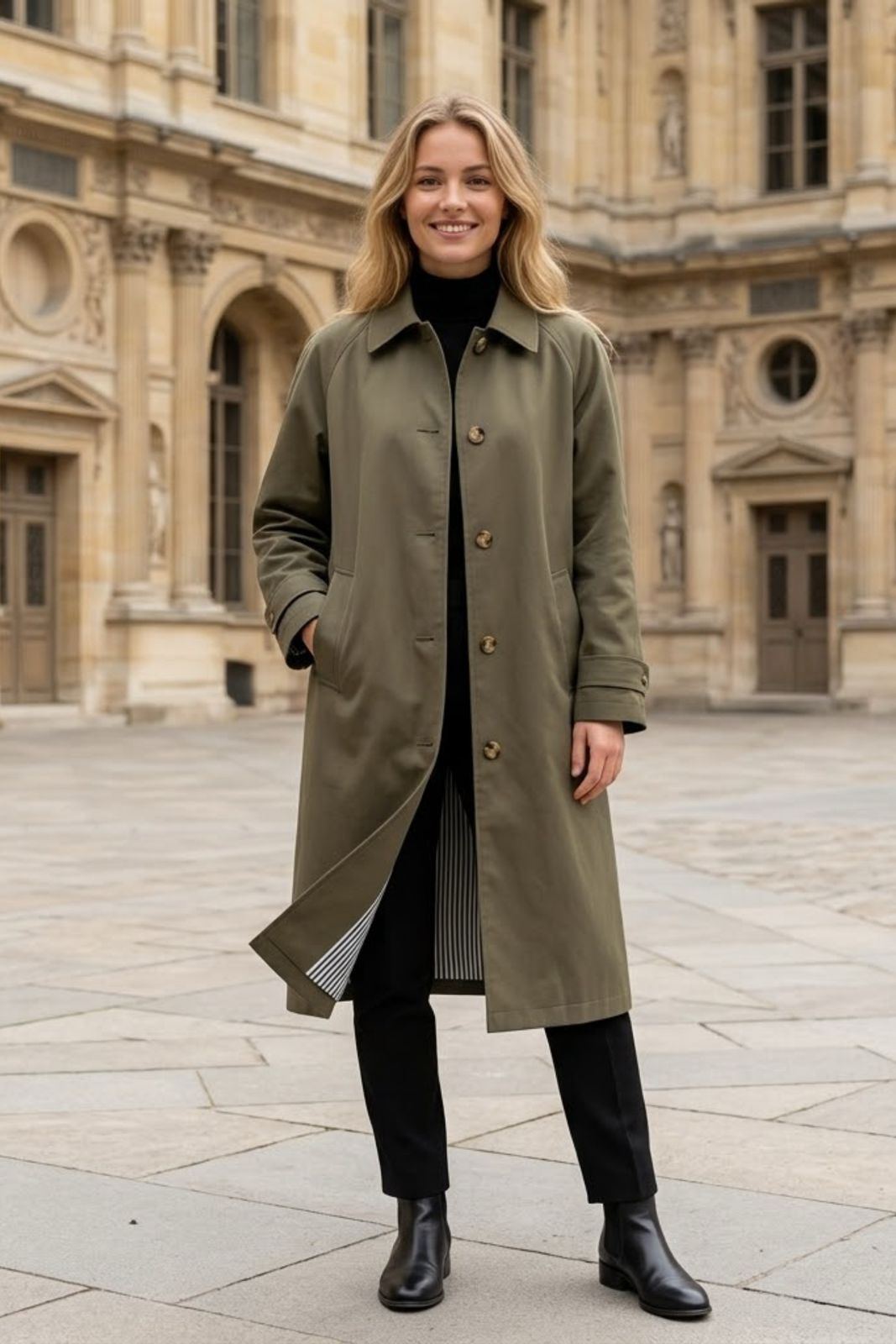 Claire Trenchcoat | Beige | Olive | Navy - PRESS Primrose Hill