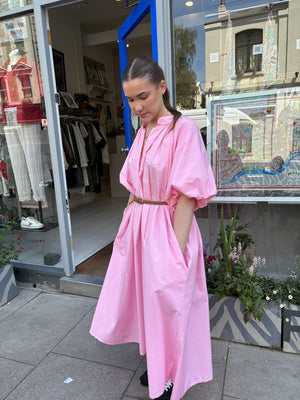 Pink Italian Cotton Dress
