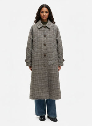 Wool Check Liv Coat