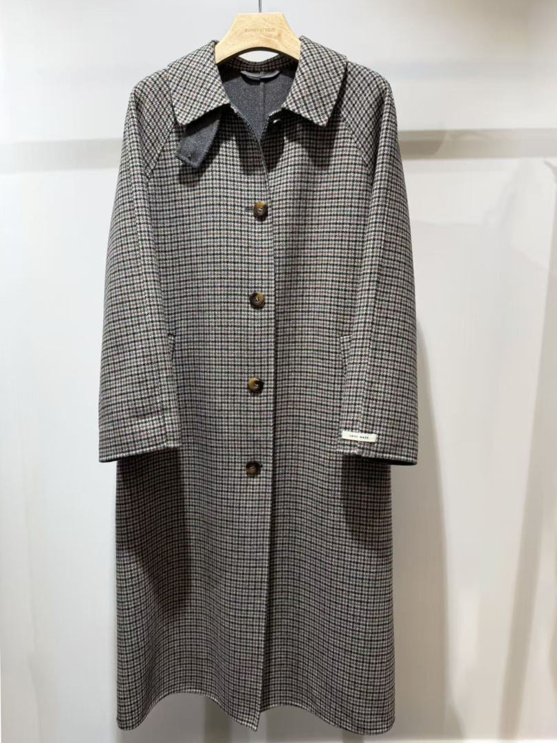 Wool Check Liv Coat
