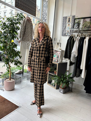 Black Gold LOGOS Wool Trousers