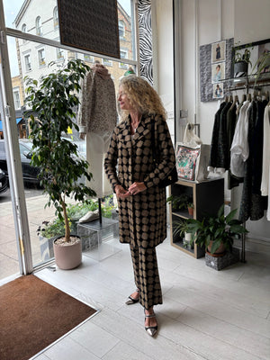 Black Gold LOGOS Wool Trousers