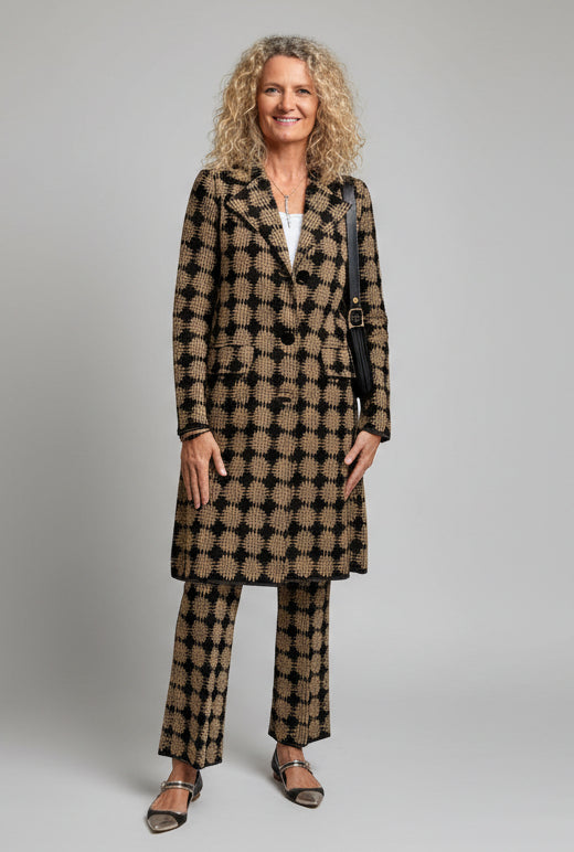 Black Gold LOGOS Wool Coat