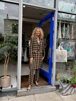 Black Gold LOGOS Wool Coat