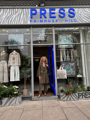 Black Gold LOGOS Wool Coat