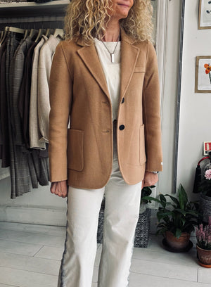 Harriett Wool Blazer Camel