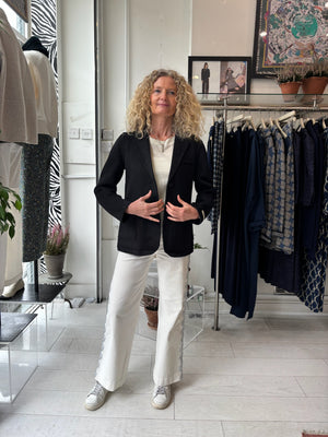 Black Harriett Wool Blazer