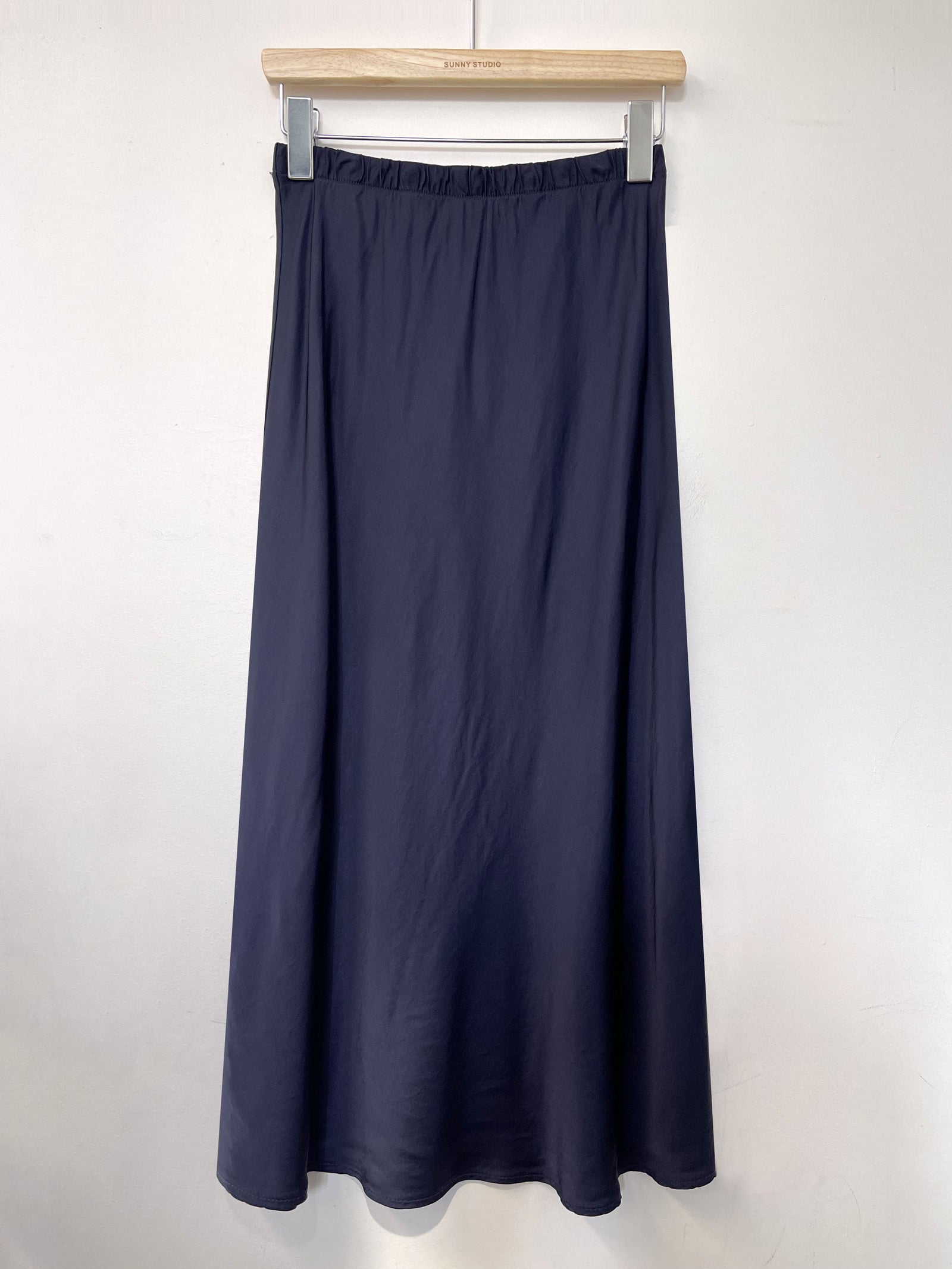 Satin Navy Skirt