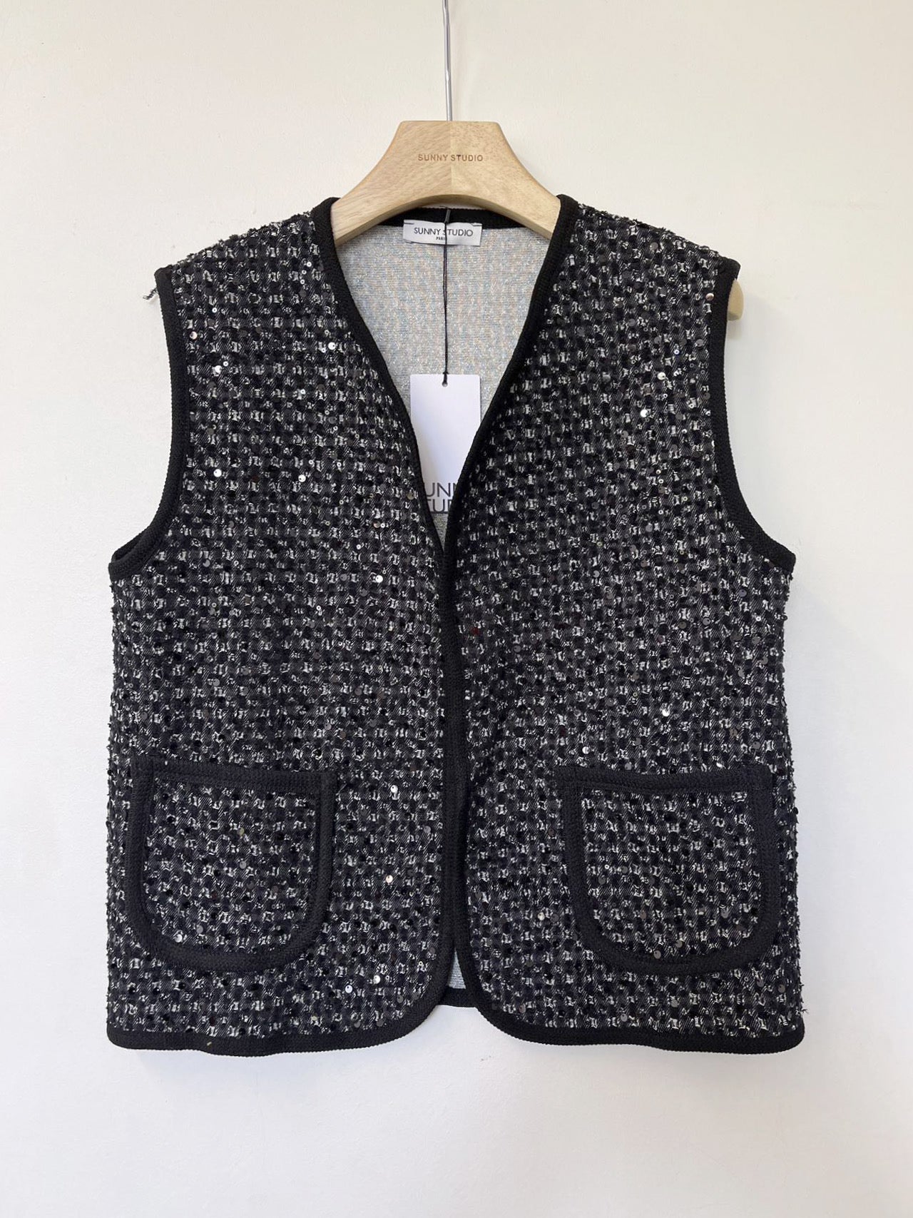 Metallic Black Gilet