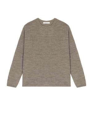 Beige Grenville Round-Neck Pullover