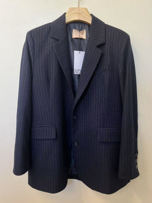 Cara Navy Pinstripe Blazer