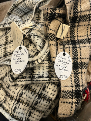 Check Cashmere Scarf