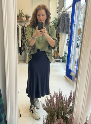 Green Winter Poet Shirt