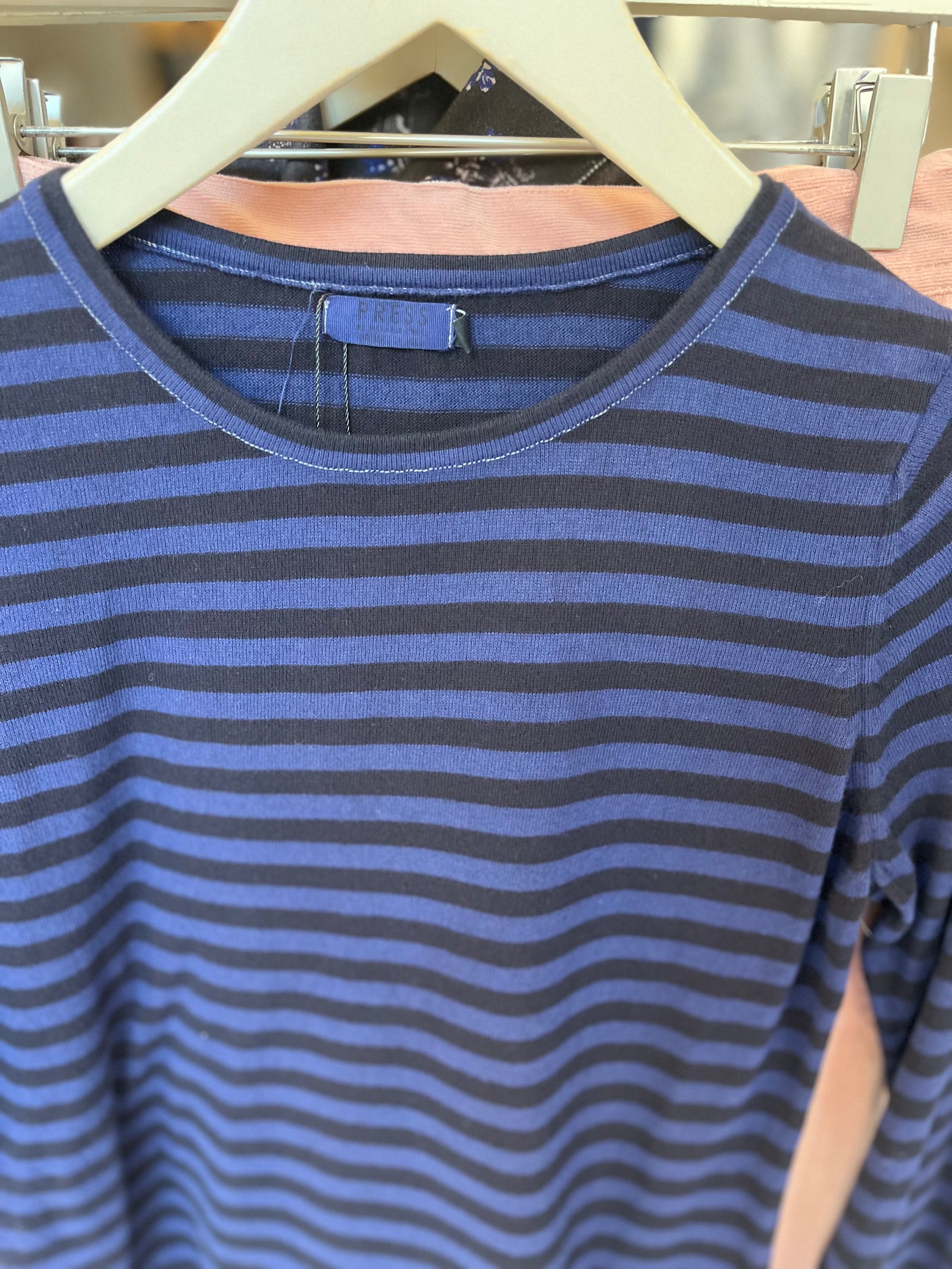 Navy Breton Stripe Long-Sleeve Tee