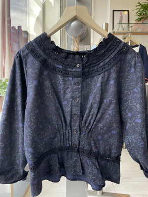 Blue O-D Sophie Blouse - PRESS Primrose Hill