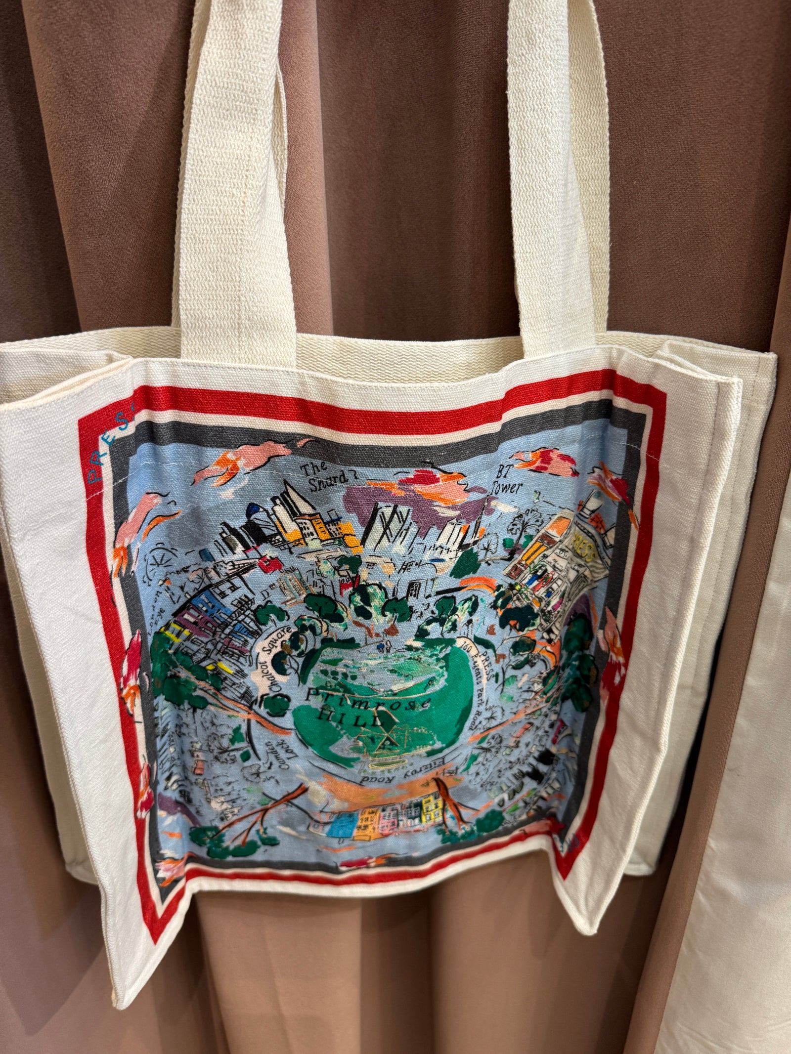 Blue Primrose Hill Tote Bag