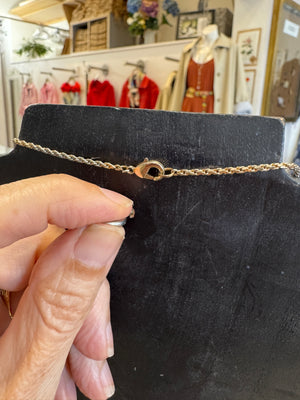 Vintage Gold-Plated Charm Pendant Necklace