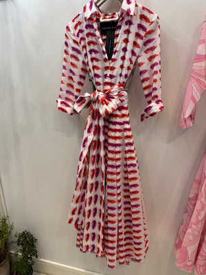 Audrey 'Watercolour-Lips' Dress