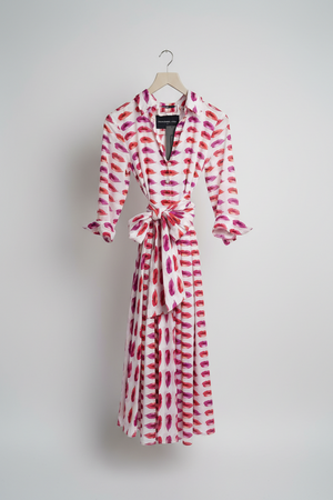 Audrey 'Watercolour-Lips' Dress