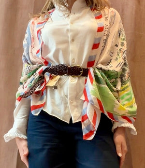Primrose Hill Panorama Wool-Modal Scarf