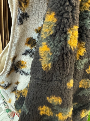 Floral Polar-Fleece Gilet