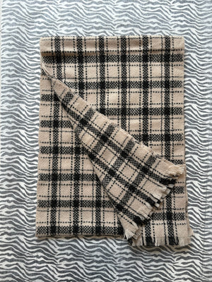 Check Cashmere Scarf