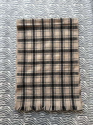 Check Cashmere Scarf