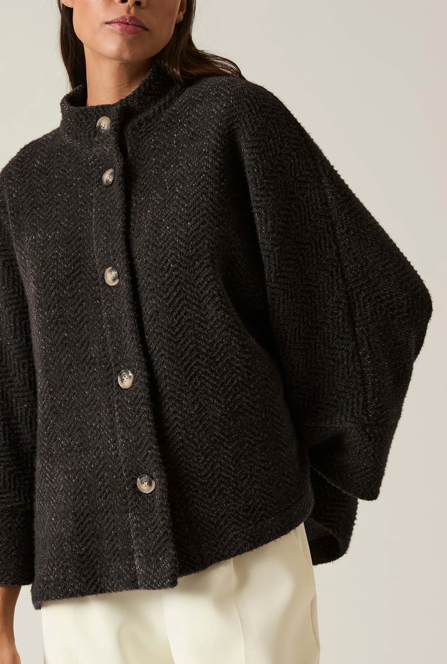 Batwing Jacket - BLACK, CAMEL