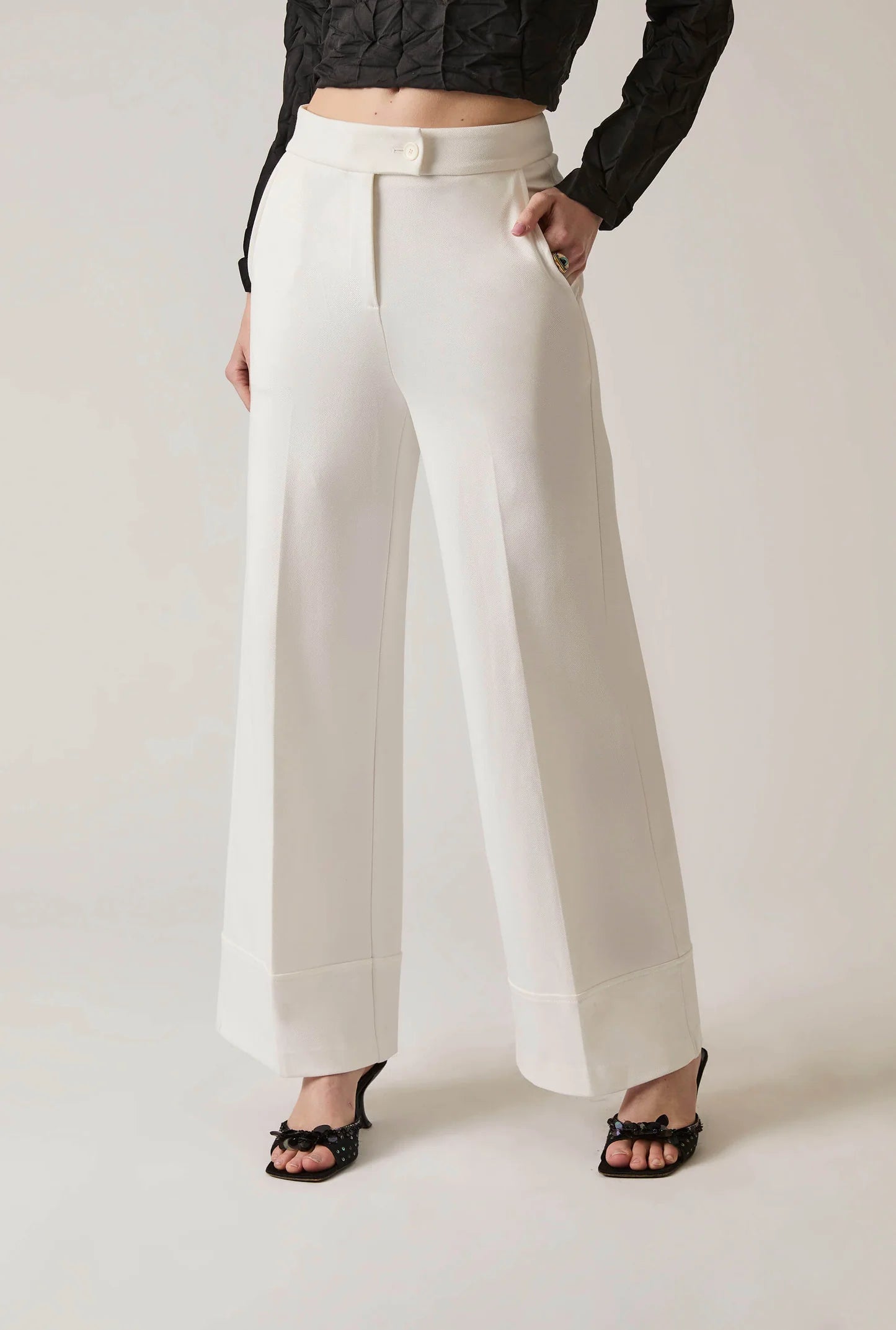Tailored White Trouser
