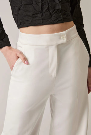 Tailored White Trouser